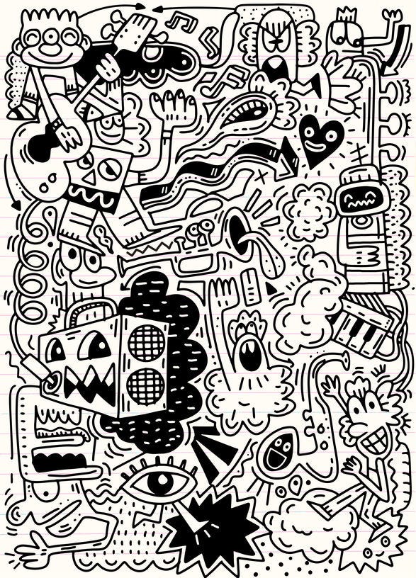 Doodle art for beginners, How to doodle