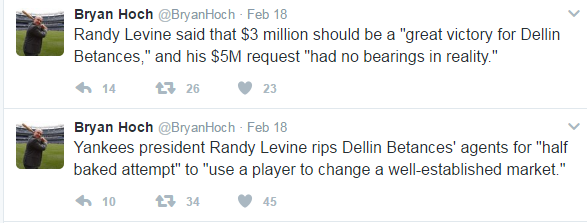Randy Levine may eat his words about Dellin Betances | by Steve Angelovich  | Gotham Sports Network