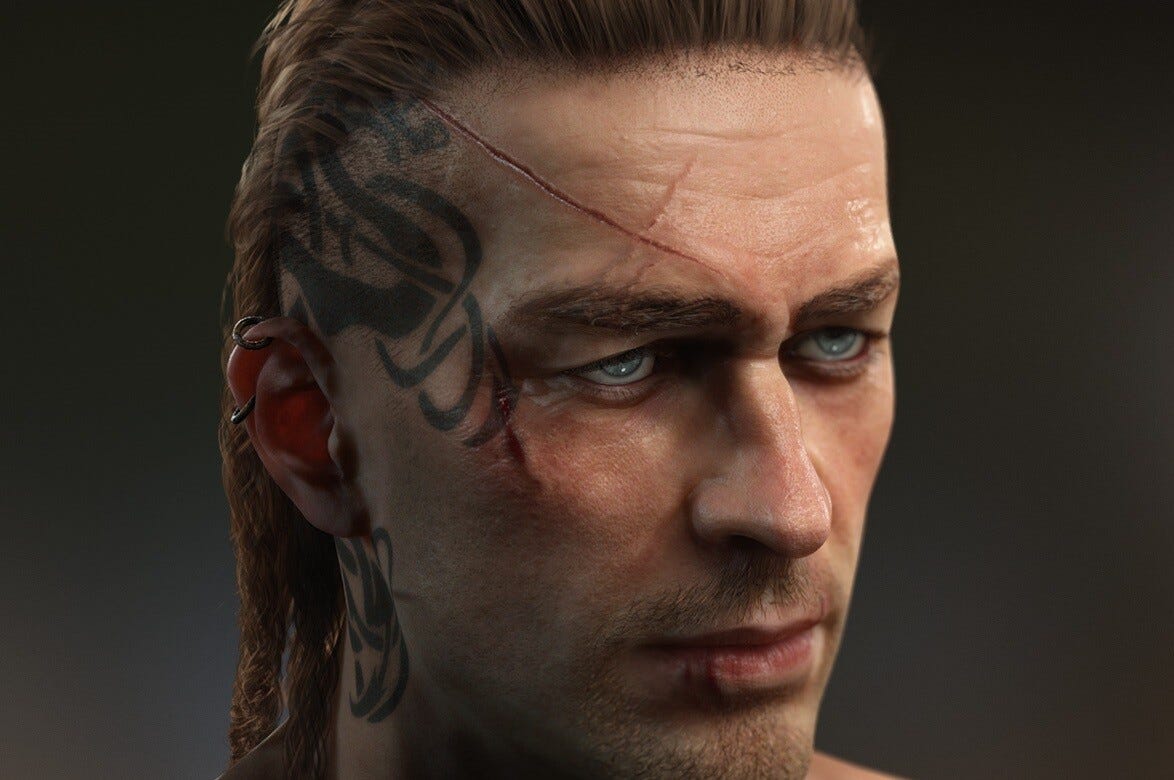 I will model 3d realistic character 3d game in blender unreal engine zbrush