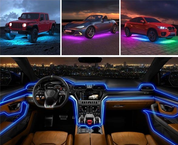 Your Guide to Custom Interior Car Lights—Car and Driver