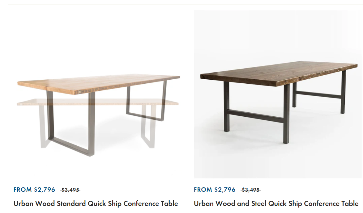Quick Ship Conference Tables - Urban Wood Goods - Medium
