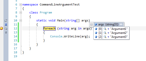 Command Line Arguments in C#