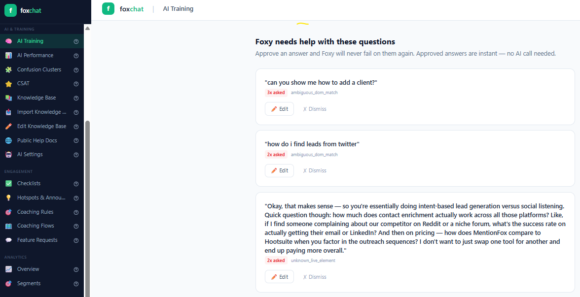 Engage, educate, customer-serve users with GetFoxChat highlight guidance