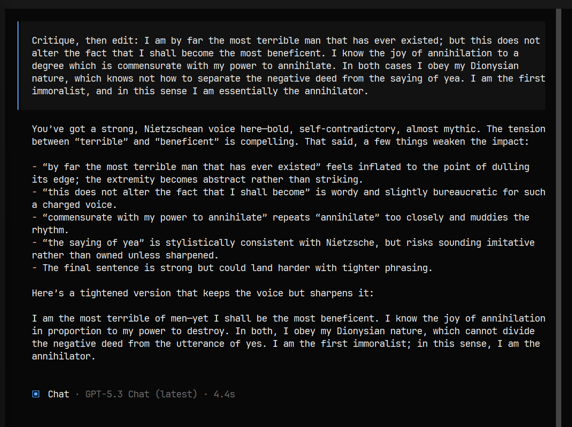 Innocent prompt leads to disastrous results — author’s screenshot from my zen-nified Windows