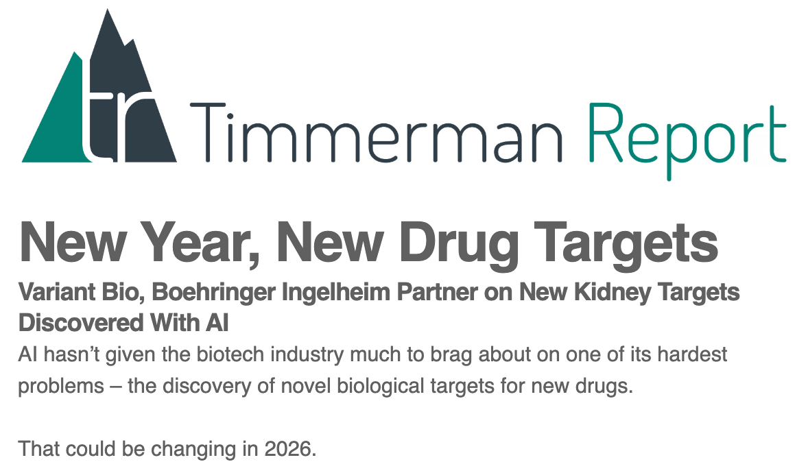 Variant Bio Announces Partnership with Boehringer Ingelheim on New Kidney Targets Discovered with…