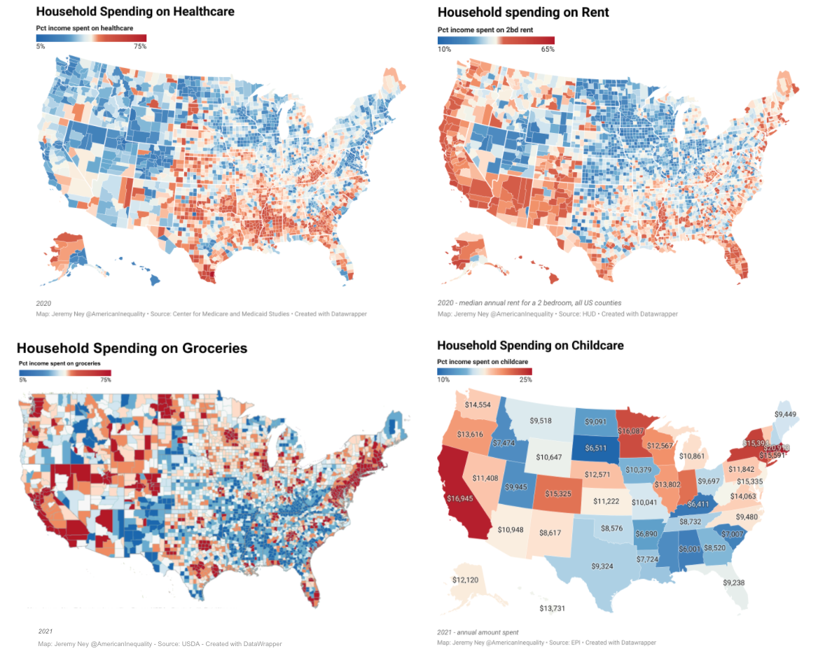 Relative Cost of Living and Inequality | by Jeremy Ney | Medium