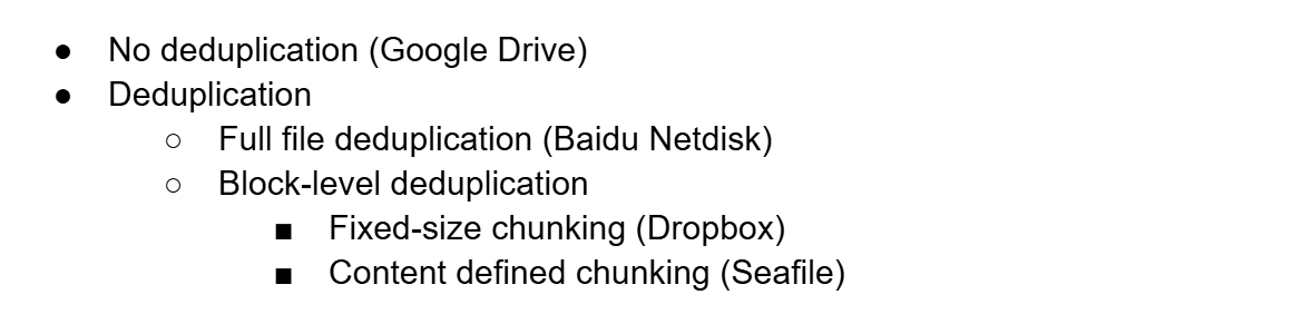 How to design a personal cloud storage service like Dropbox