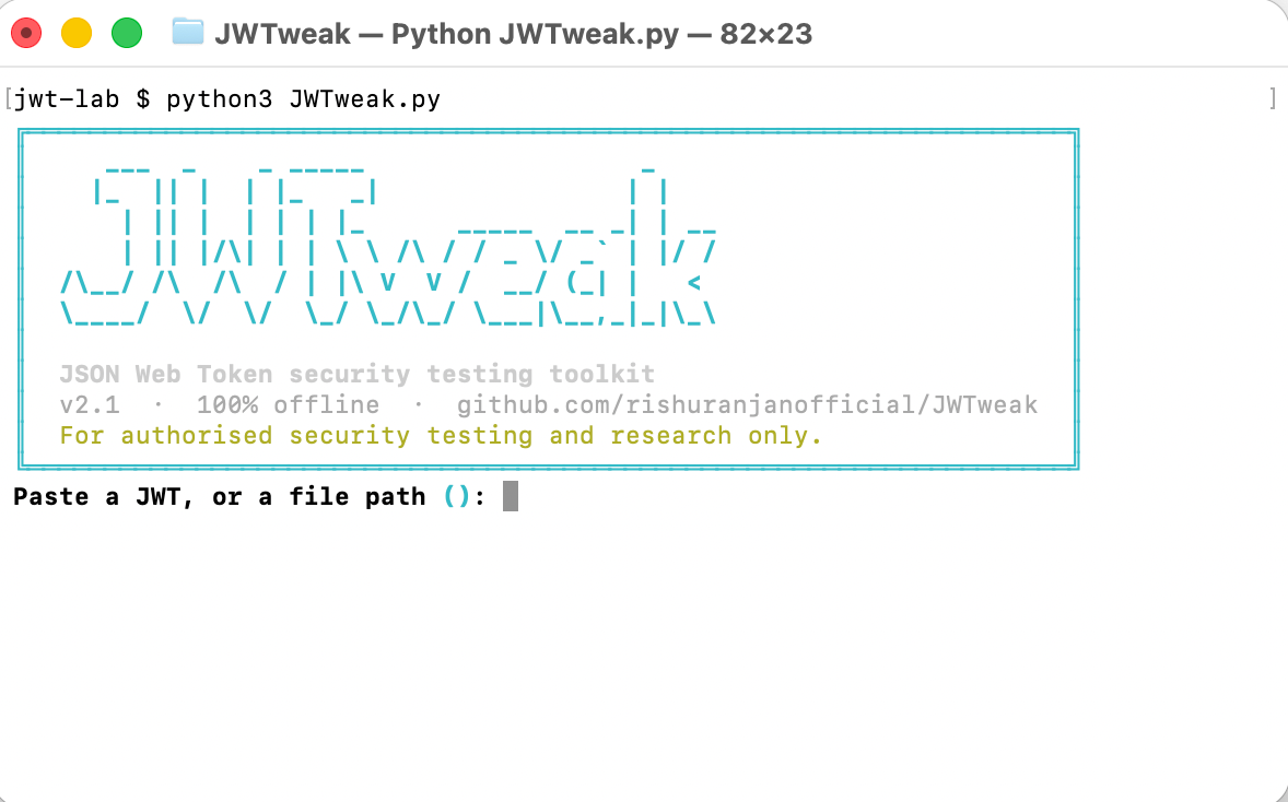 JWTweak v2.1: A Guided, Offline Toolkit for Modern JWT Attacks