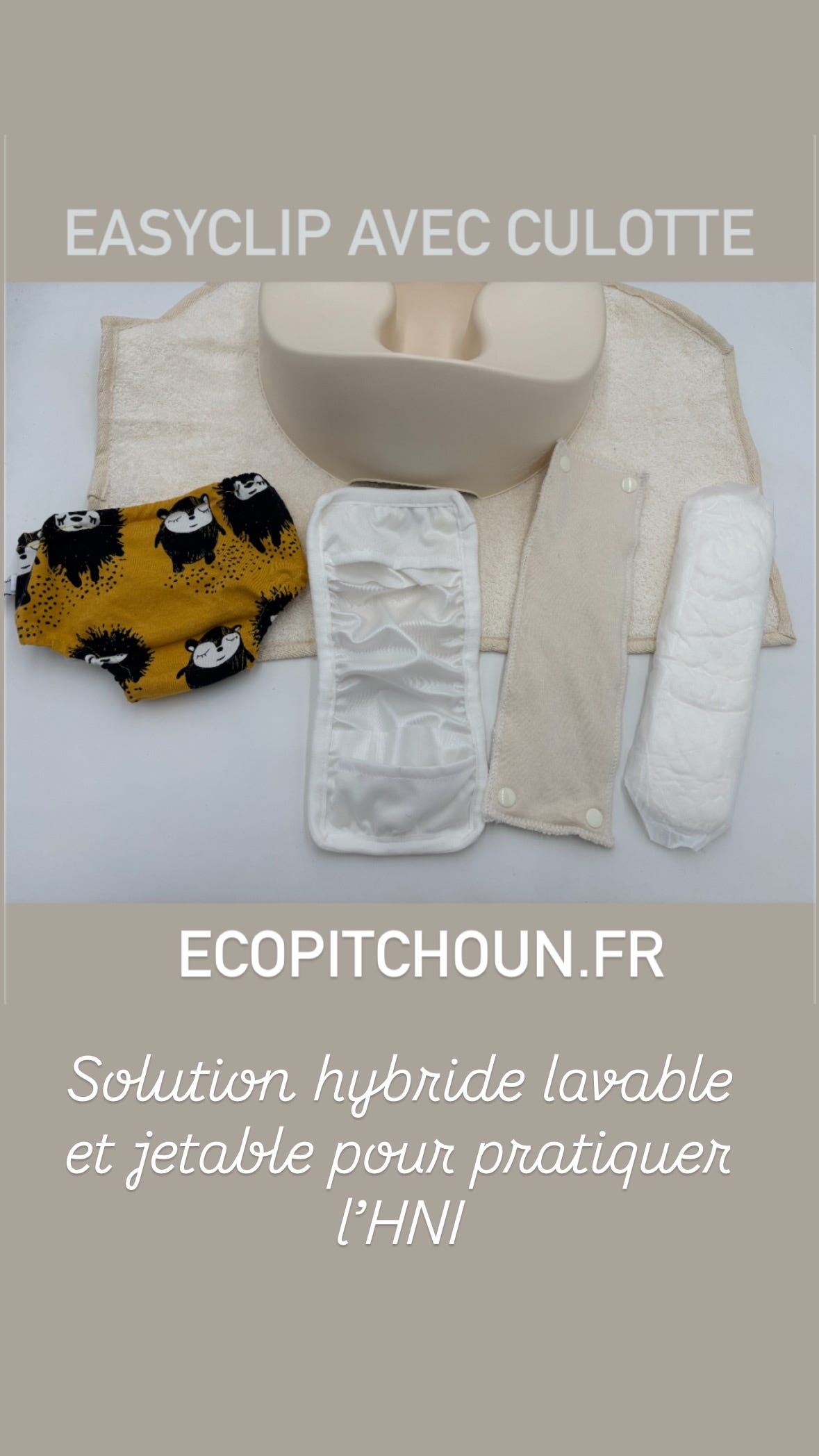 EasyClip™ by Ecopitchoun, exemple avec la culotteEasyClip™ by Ecopitchoun, exemple avec la…