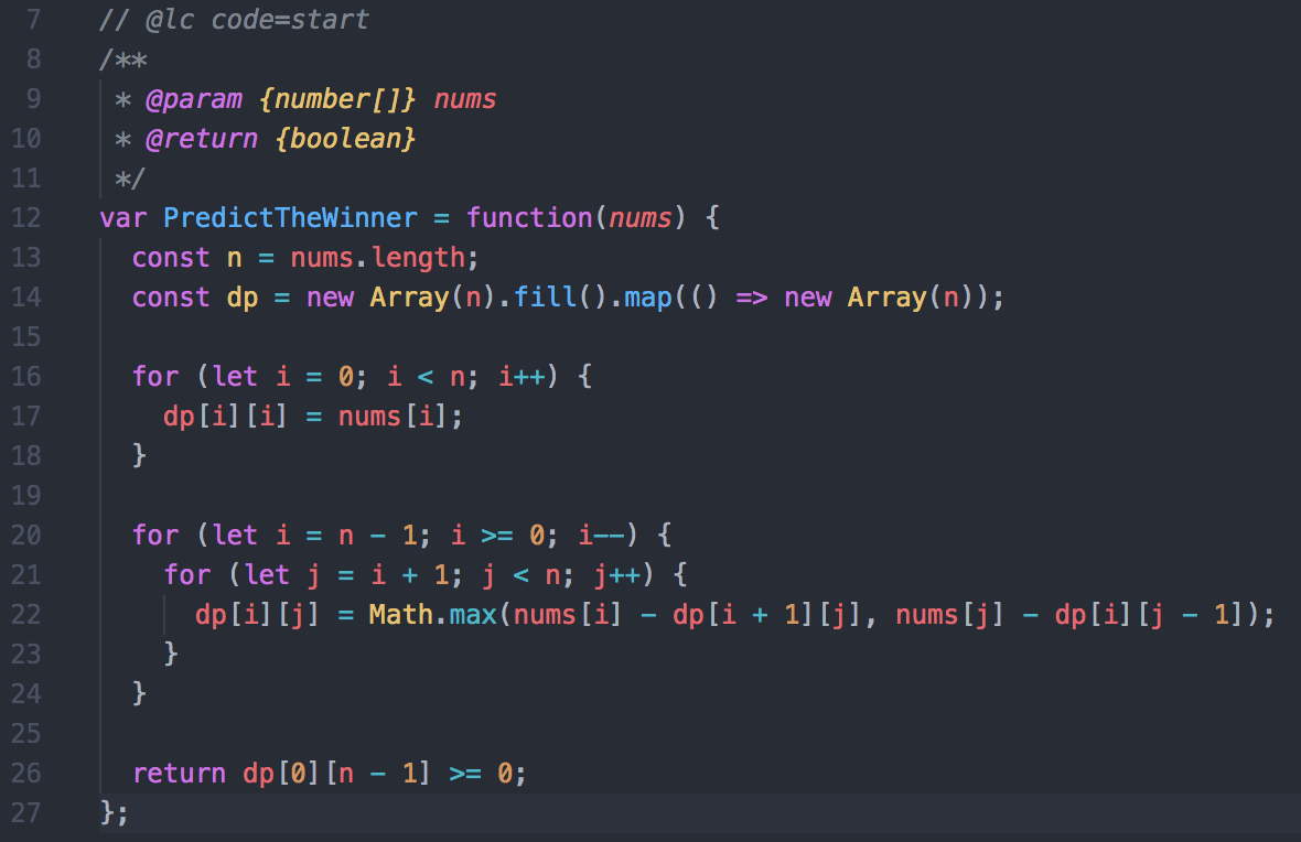 LeetCode題解(1), 動態規劃(Dynamic Programming) 486. Predict the Winner | by ...
