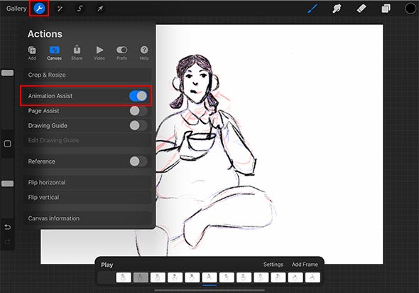 A beginners guide to creating GIFs with Procreate! 