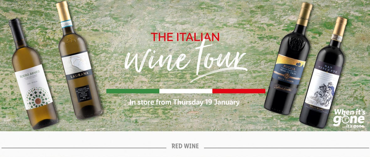 lidl italian wine tour review
