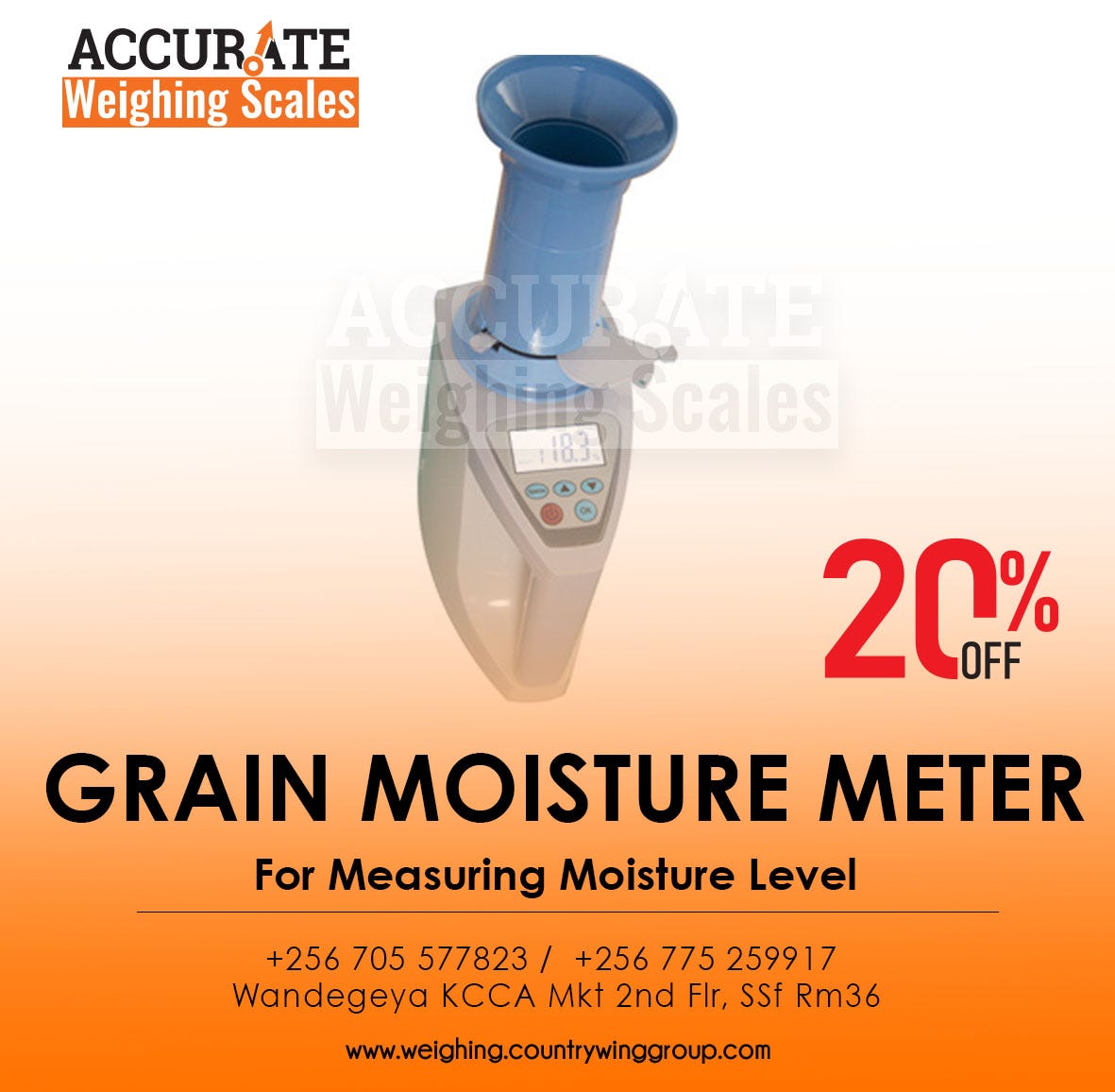 Grain moisture analyzer with auto calibration harvesting seasons in