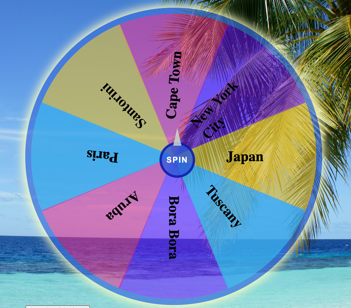 Spin Wheel using CSS & Javascript