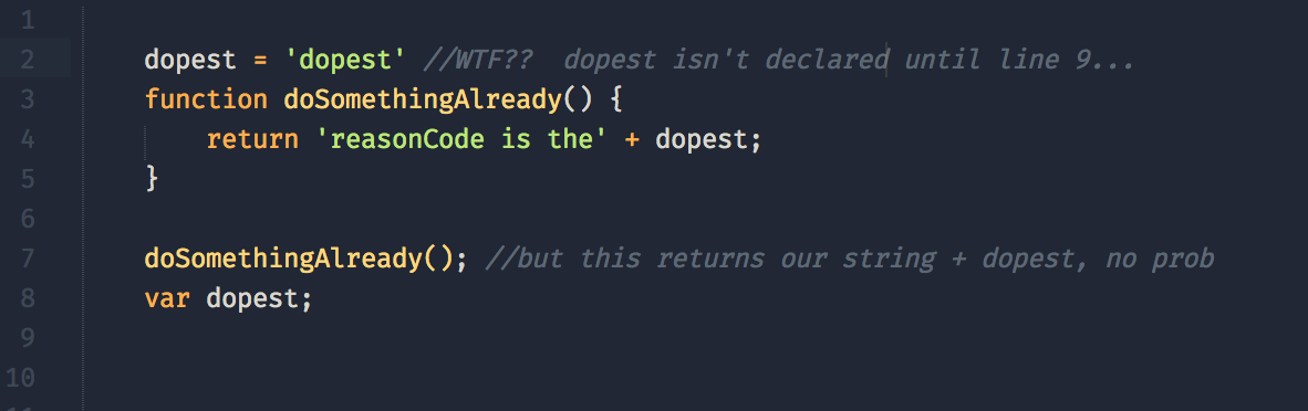 Javascript hoisting in action. concepts and implementations | by Ben ...