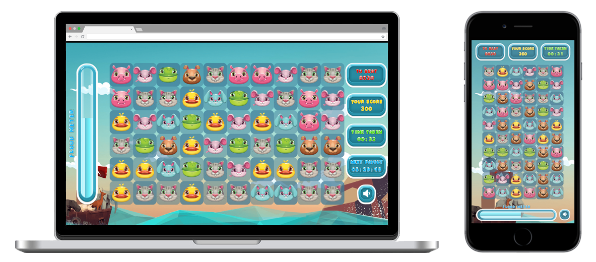 Match 3. Delegate fun’s first game, Match 3… by ArkFun.io Medium