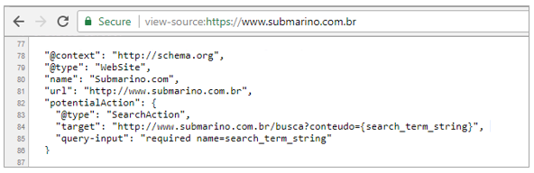 Marcação de receita do schema.org