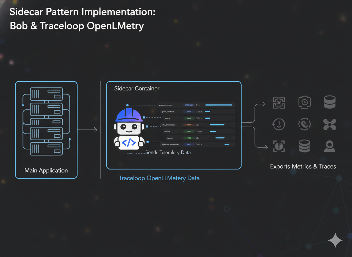 Applying Sidecar 🏎️ pattern to OpenLLMetry using Bob!