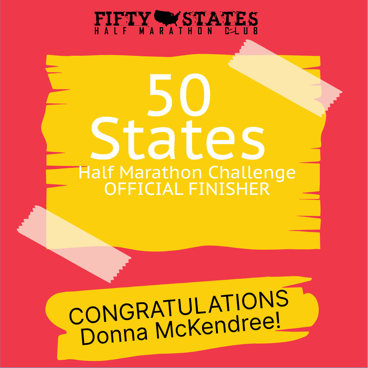 Donna McKendree Finishes the 50 States Half Marathon Challenge™ — From Clinton, New York