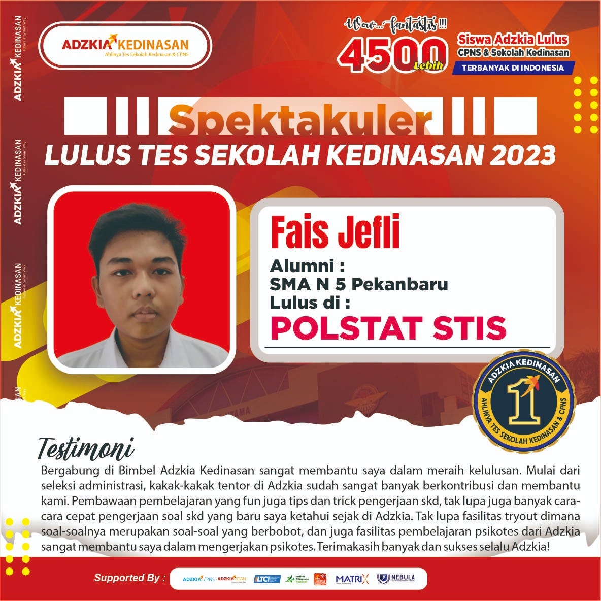 Wowww... Lulus lagi gaesss Lulus lagi Selamat ya dek. Btw, Polstat STIS