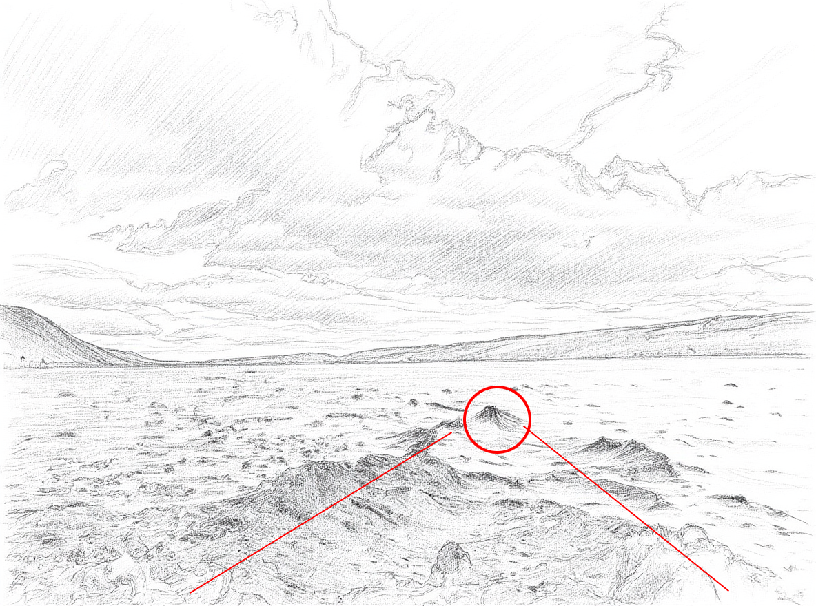 Sketch of the Jonathan Bright photo