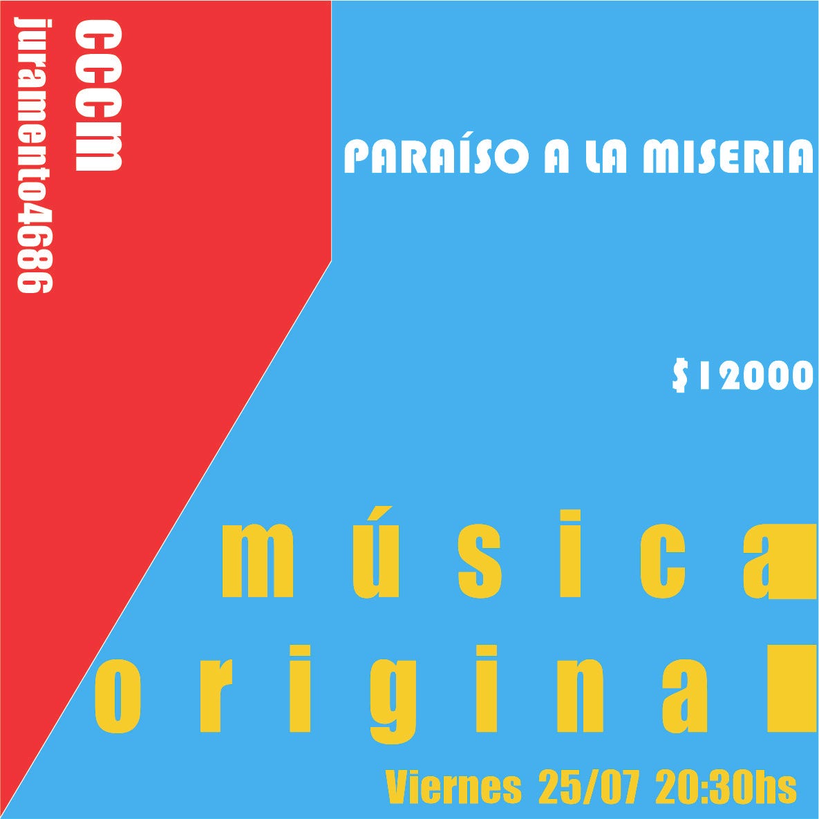 Nueva fecha de PARAISO A LA MISERIA