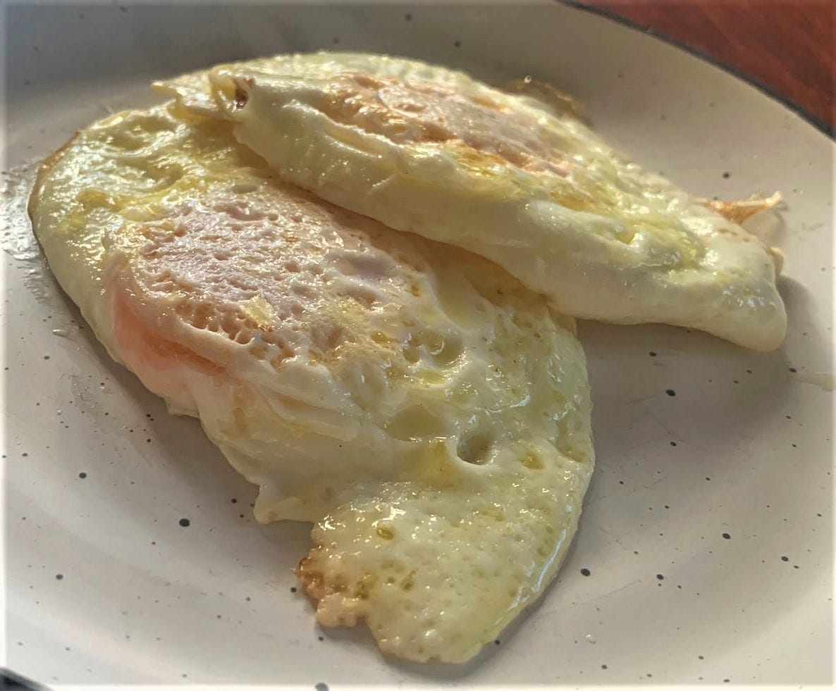Over Easy Fried Eggs Recipe. When you want runny yolks, but also…, by  Maria Phillips, No Added Sugar