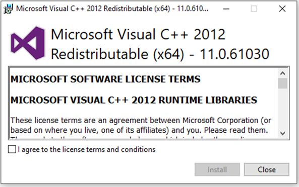 Microsoft visual c 2012 x64 redistributable