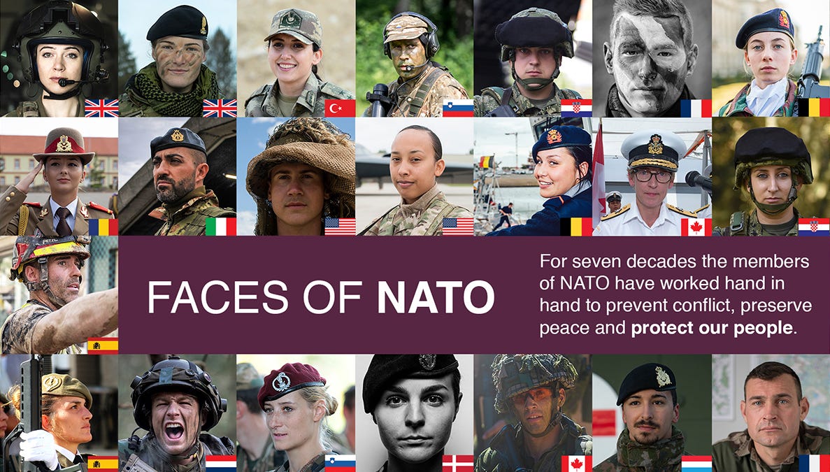 In Pictures: Faces of NATO. For seven decades members of NATO have… | by  Ministry of Defence | Voices Of The Armed Forces | Medium