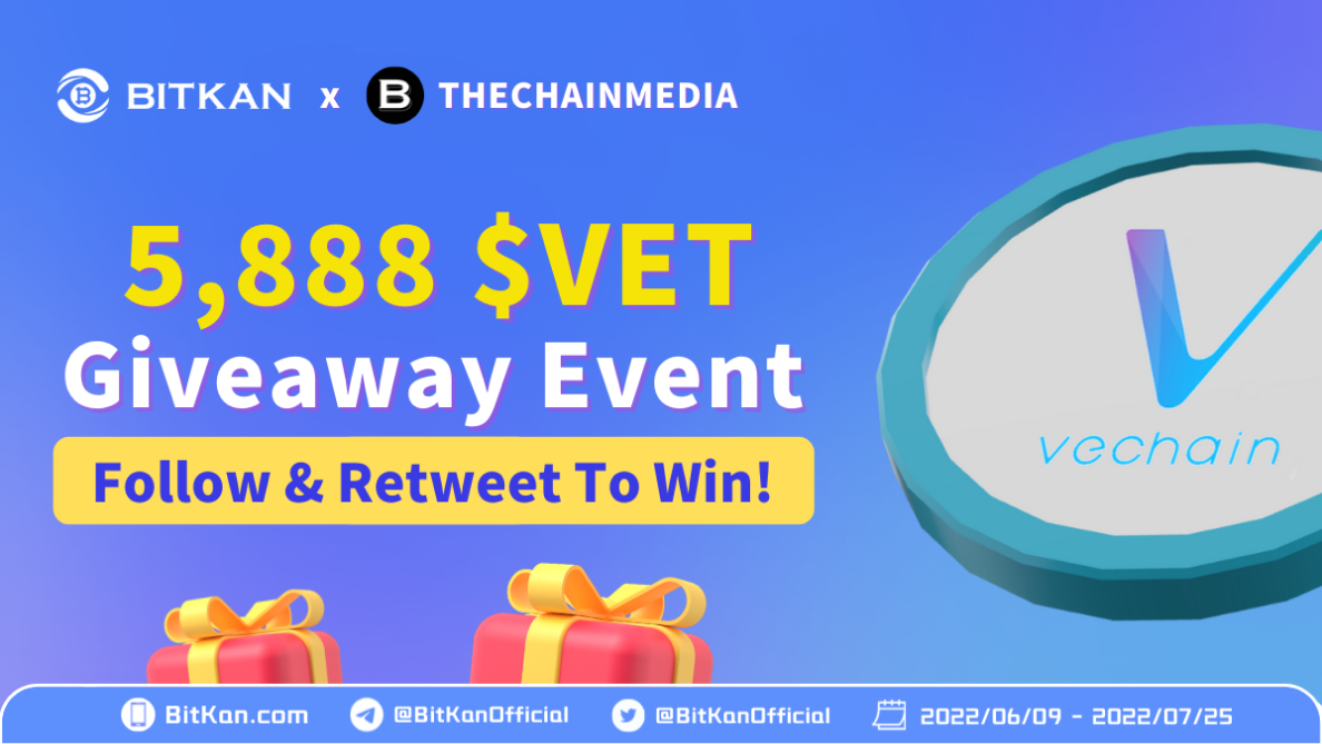 5,888 VeChain (VET) Airdrop Giveaway By BitKan Cryptocurrency Exchange | by  BitKan | BitKan Hub | Medium