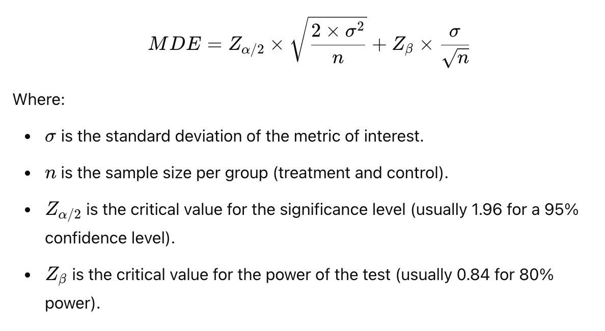 Understanding Minimum Detectable Effect (MDE) in A/B Testing