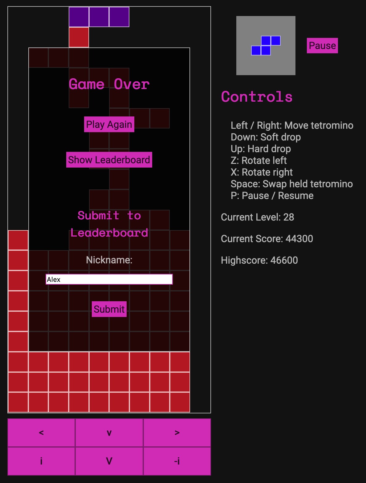 Bug - High Score/Leaderboard