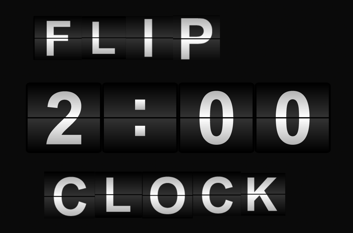 Flip Clock Font