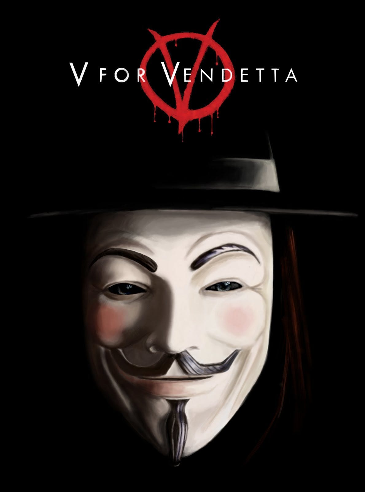 Hugo Weaving como V de Vendetta.