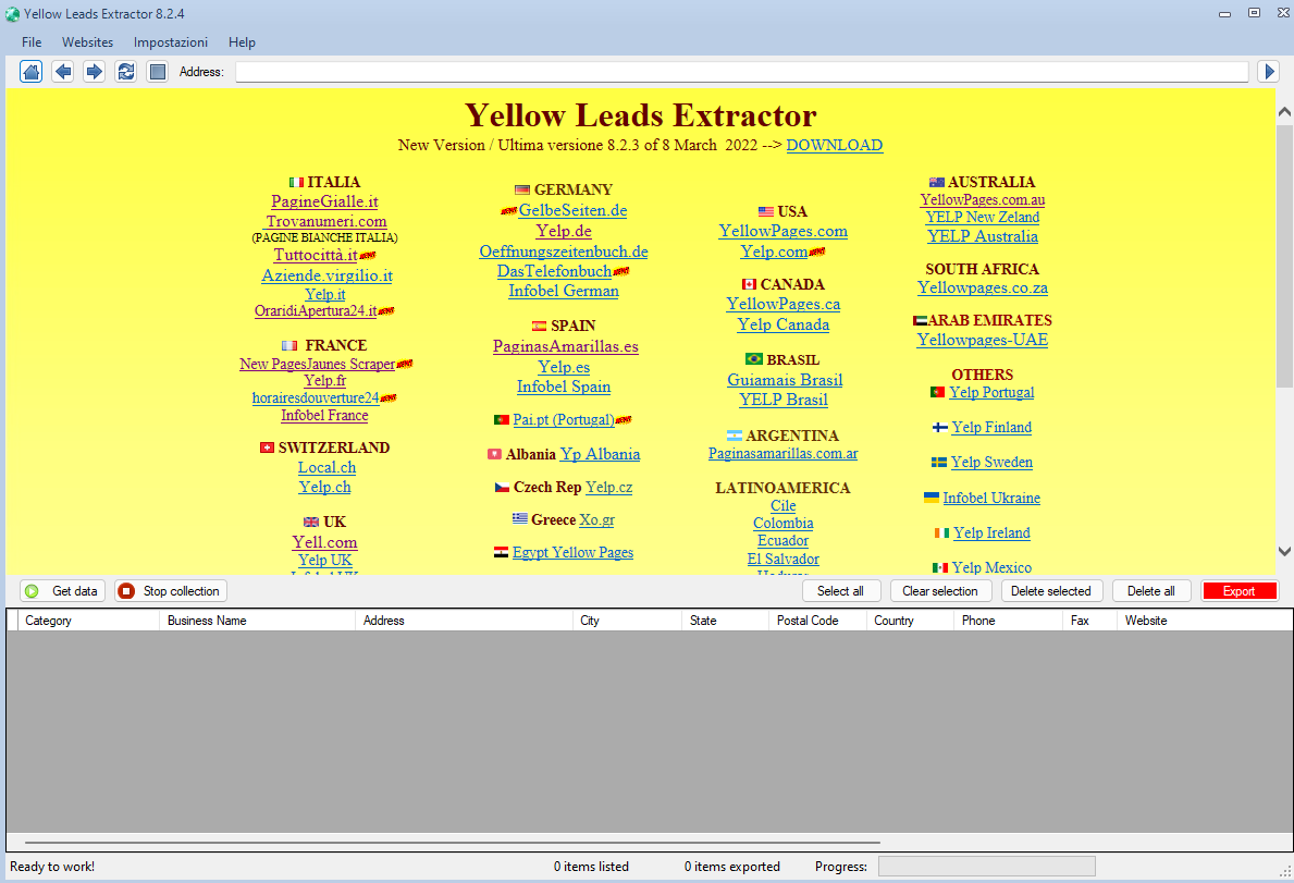 How to scrape and extract data from Yellow Pages / Gelbe Seiten / Pages