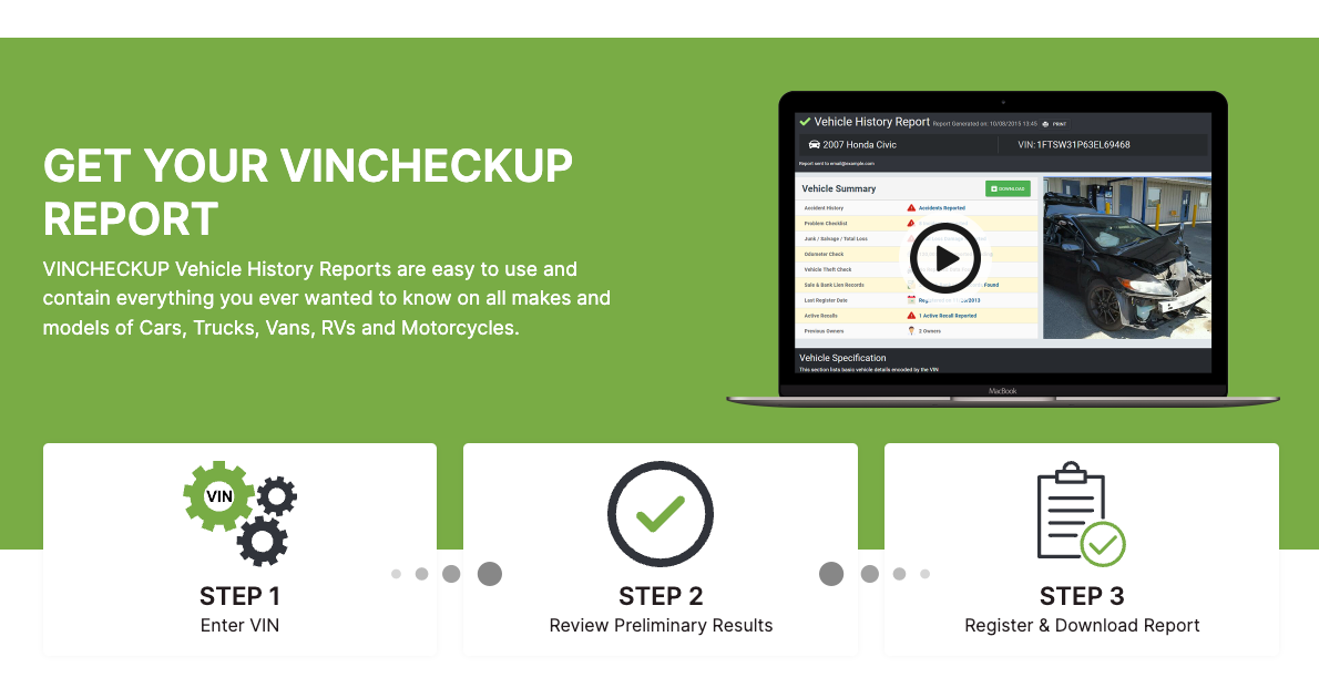 Get the Inside Story on Your Next Used Car with VINCHECKUP by Taoufik
