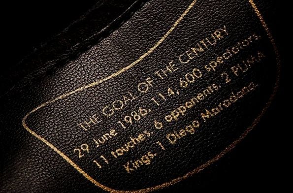 Which boots did Diego Maradona play in? The Argentine astonished the  football world in PUMA King | by Grass, ball and... BOOTS | Medium