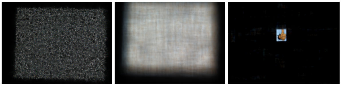 Measuring a lensless camera PSF and raw data