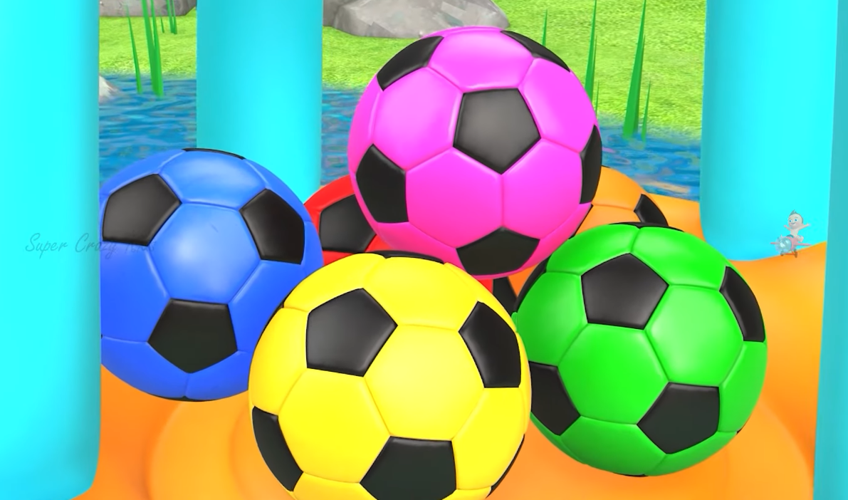 Learn Colors with Baby Color Dolphins: Volleyball Water Sports for Kids in the Pool! 3D Educational