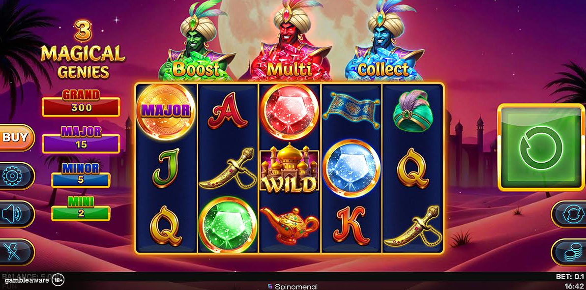 Spinomenal Unveils Arabian Adventure with 3 Magical Genies