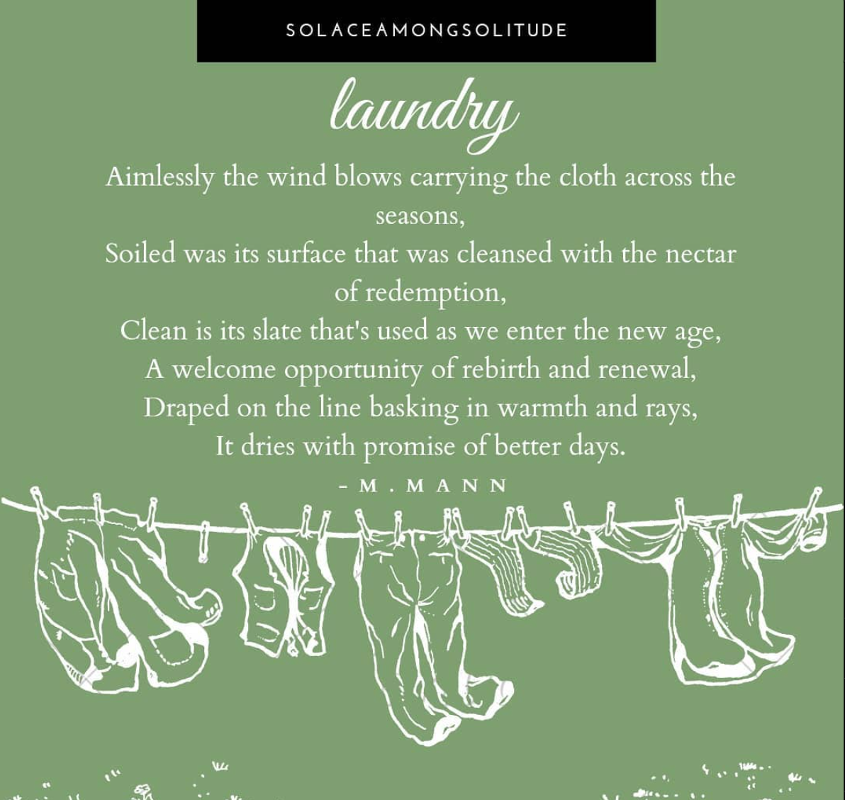 Achieved — Laundry. finding meaning in laundry, a mindless… by Melody