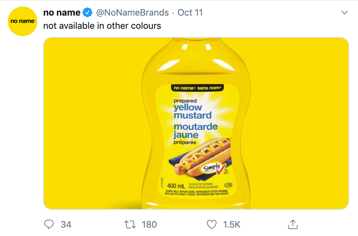 The Amazing Twitter account that is No Name Brand
