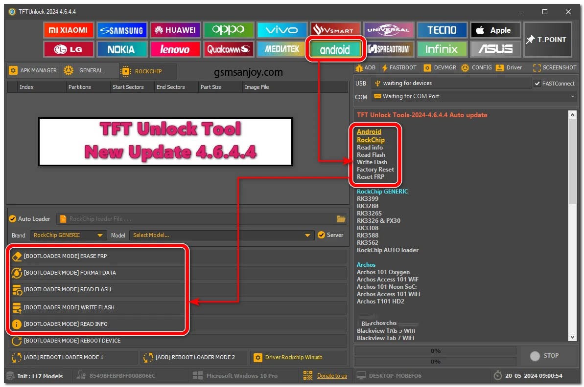 TFT Unlock Tool V4.6.4.4 New Features 2024 Download by GSM SANJOY