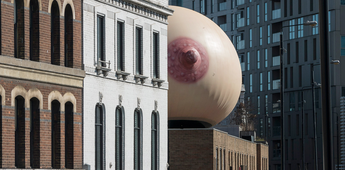 Mother London Put a Giant Boob on Top of a Building to Make a