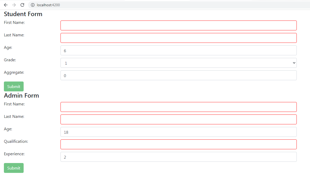 Reusing Angular Form Groups using Inheritance