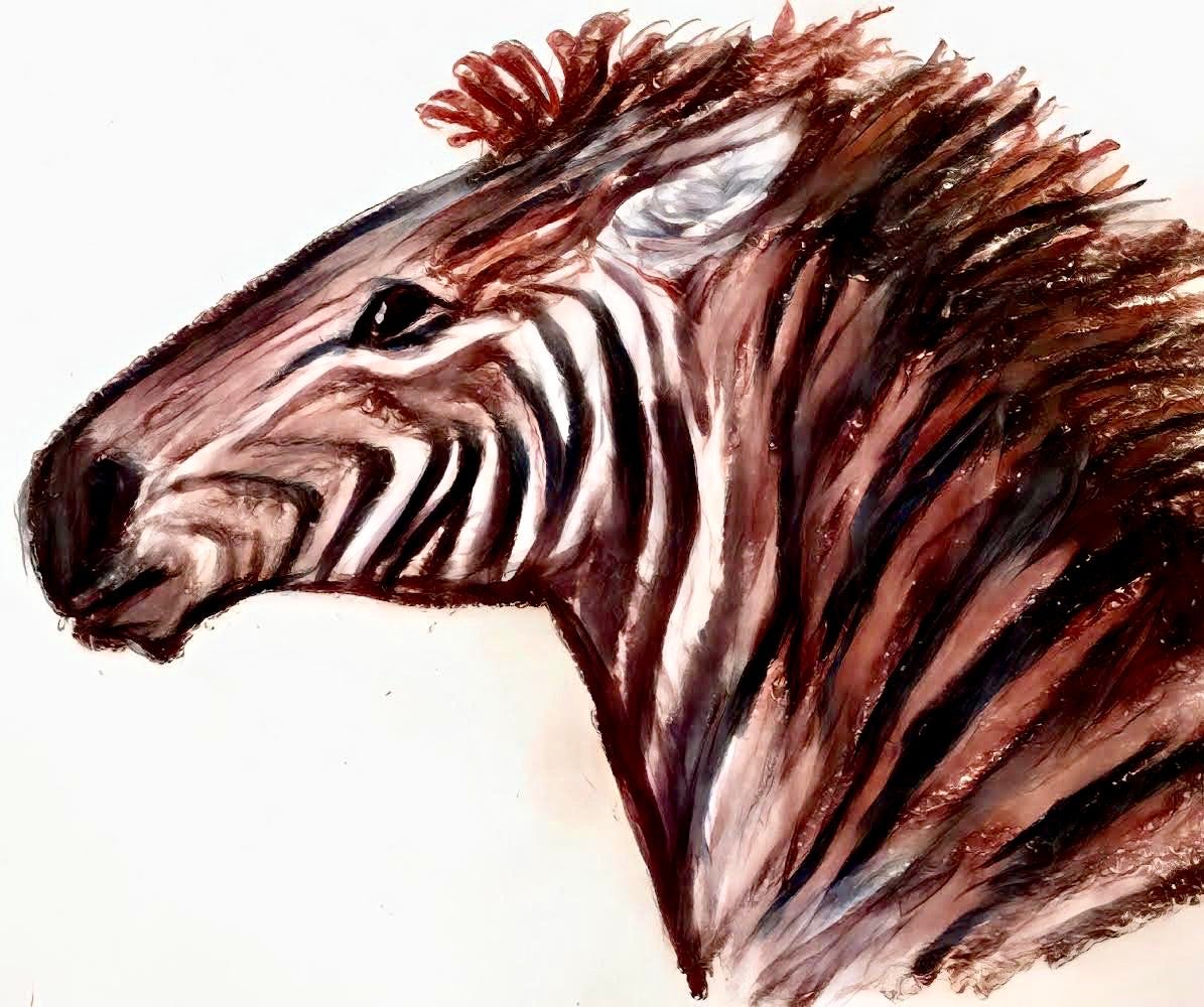 Did American Ice Age Horses Have Bold Black and White Stripes Like