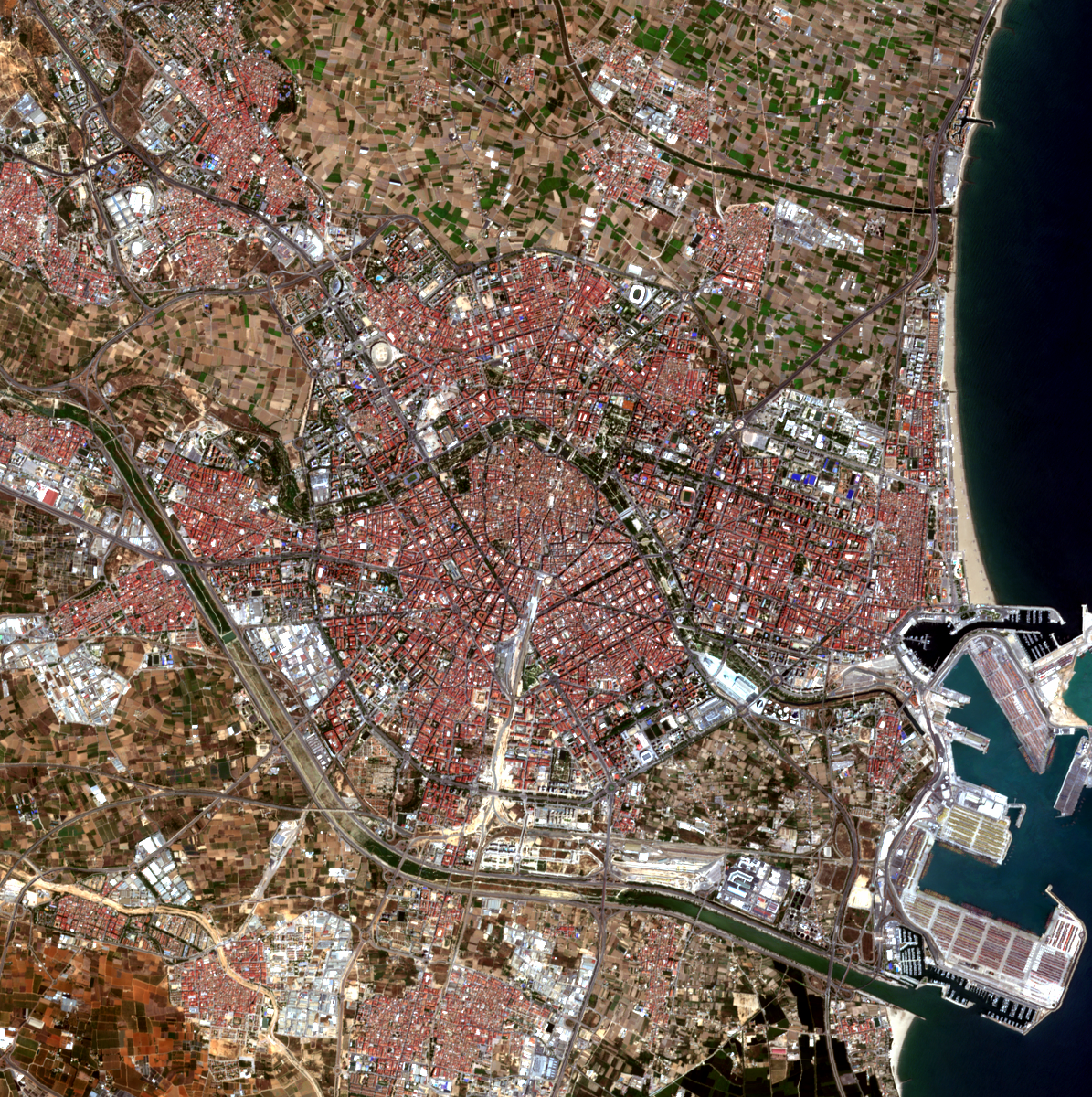 Color Segmentation on Satellite Imagery: From HSV Thresholds to Spectral Bands
