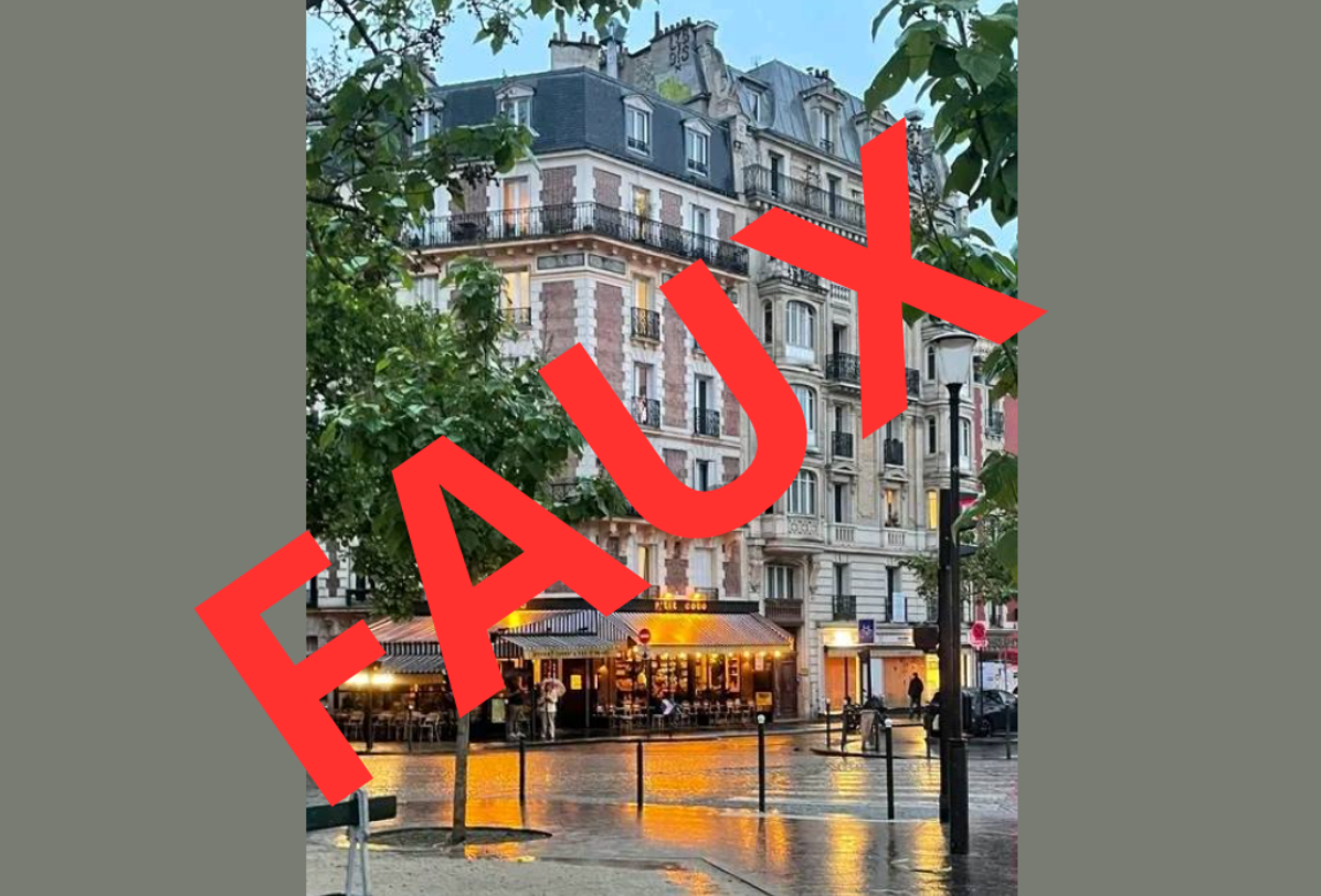 FAUX : Cette image ne montre pas Louga sous la pluie