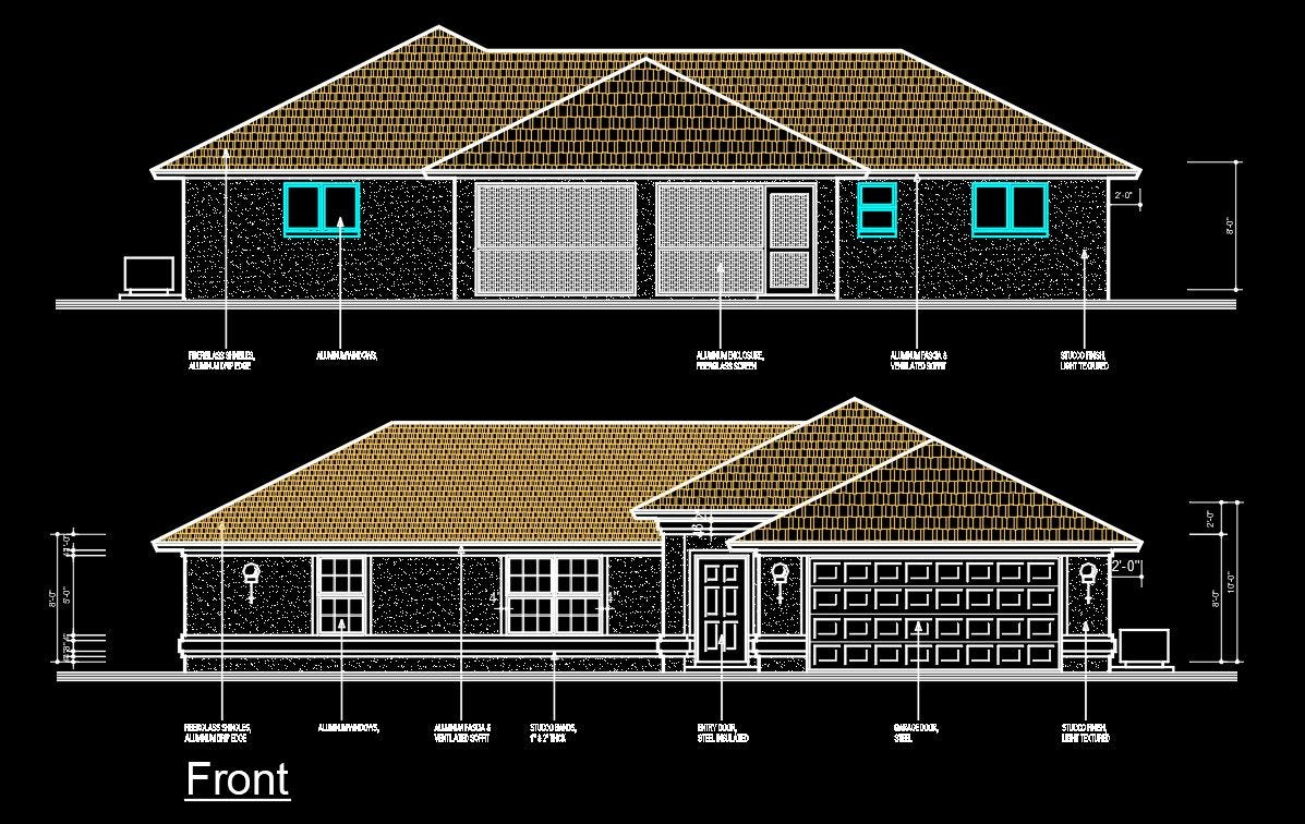 Single Story House Design in AutoCAD: Why 2D DWG Drawings Remain Essential for Residential…